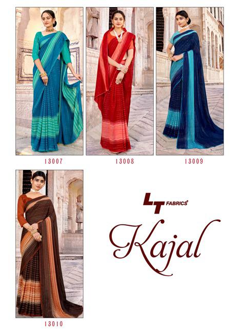 Lt Kajal Fancy Ethnic Wear Wholesale Printed Designer Saree Catalog